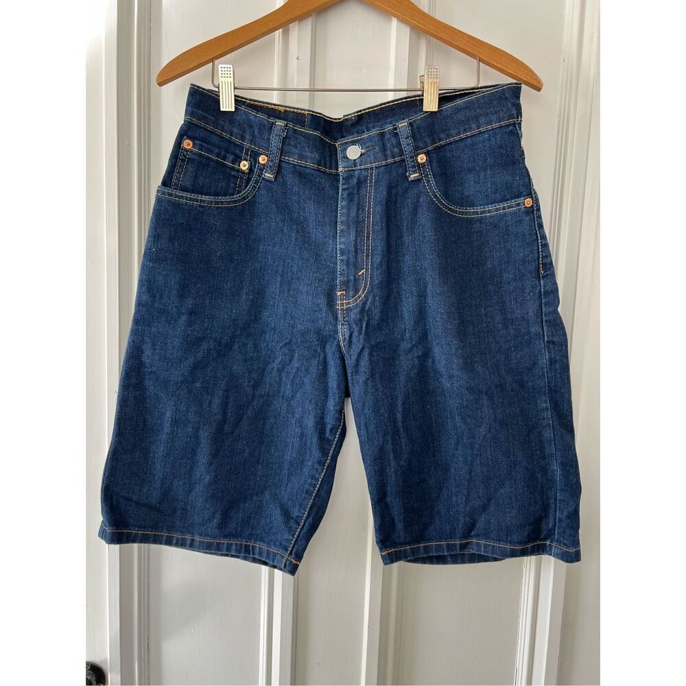 Levi's men's dark wash jean shorts 30